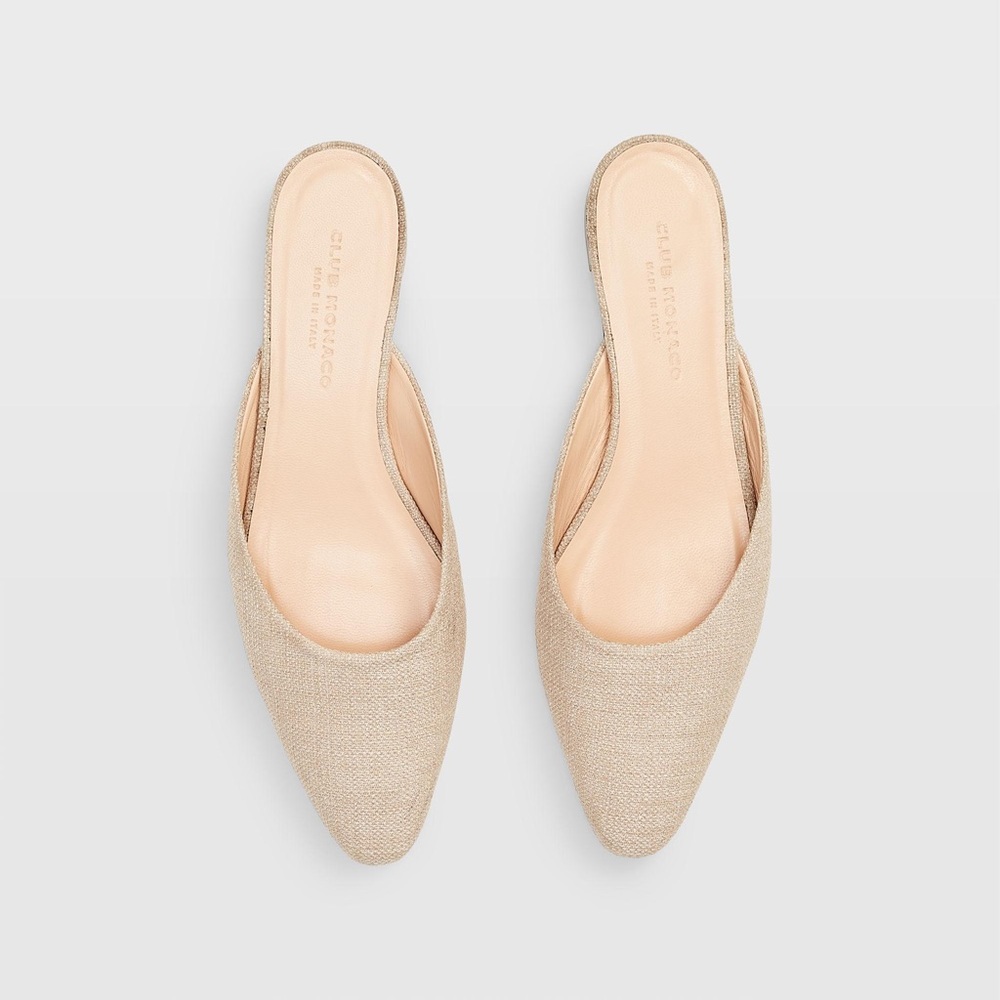 EUC✨Club Monaco Linen Mules